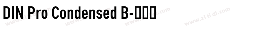 DIN Pro Condensed B字体转换